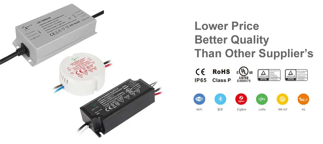 100W IP65 UL TUV CCC CE Constant Current LED Driver for LED Indoor Lighting