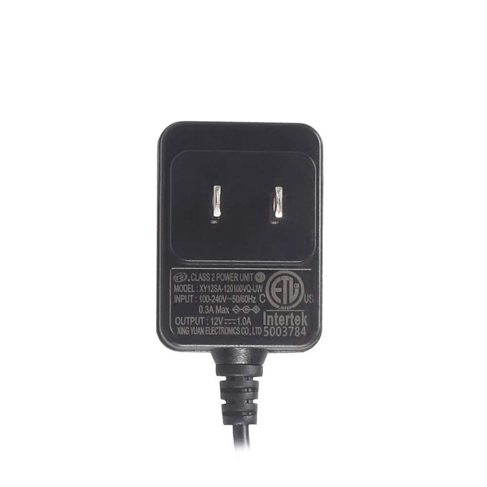 12V 1.0A Power Adapter with ETL FCC Cec VI for LED Strip Lighting for USA Market