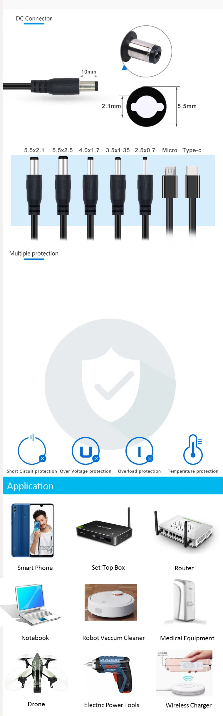 12V 1A 12W Adapter,Charger, Switching Power Supply, Fast Charger, AC DC Adapter, Mobile Charger, Laptop Adapter,USB Charger,Mobile Phone Charger,Power Adapter