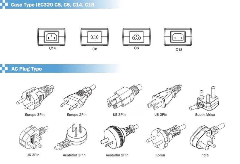 12V3a & 5V4.2A 4pin AC Adapter for Lacie Hard Disk Drive HDD