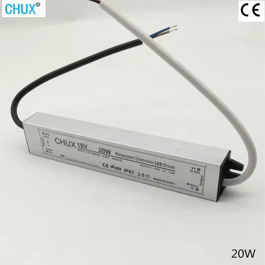 20W Aluminium Case 15V SMPS Lpv20W LED Switching Mode Power Supply