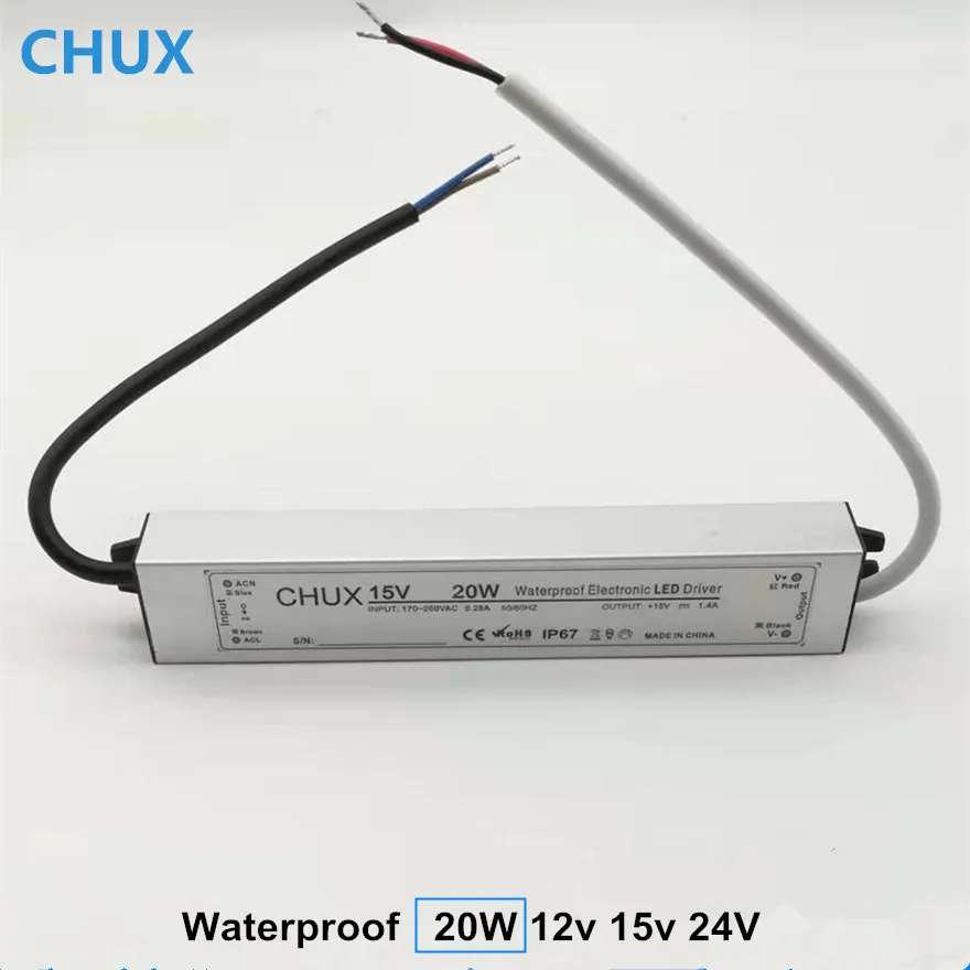 20W Aluminium Case 15V SMPS Lpv20W LED Switching Mode Power Supply