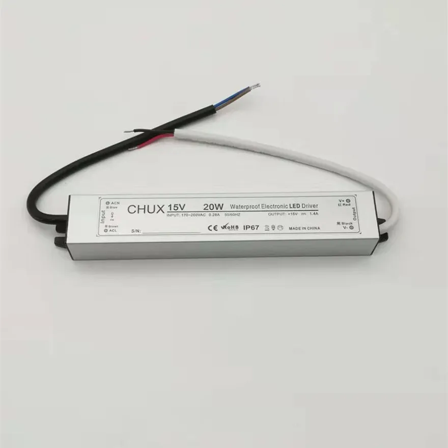 20W Aluminium Case 15V SMPS Lpv20W LED Switching Mode Power Supply