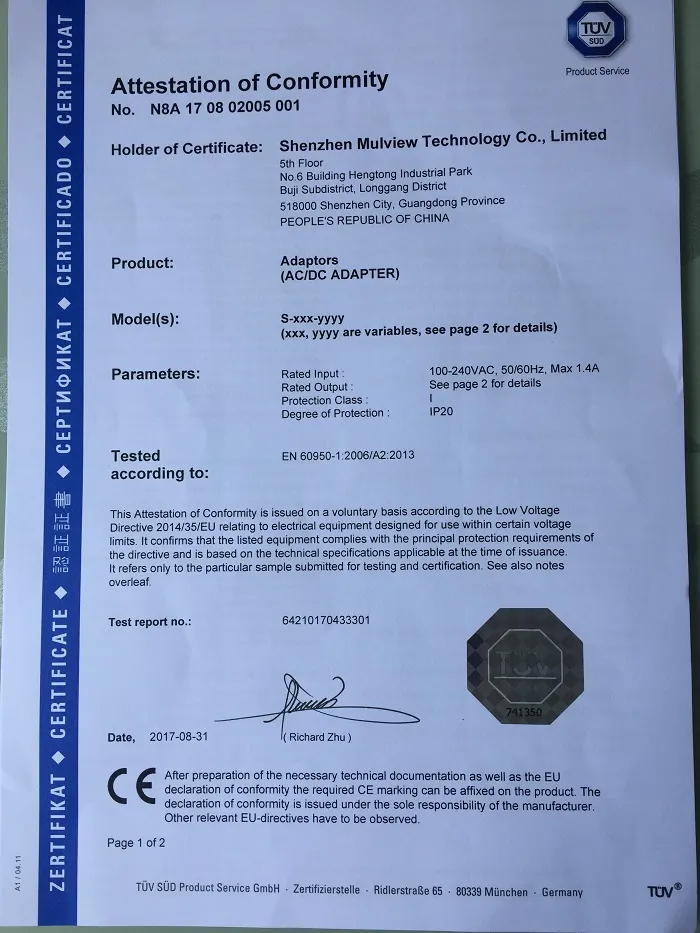 24V3a Desktop Power Supply