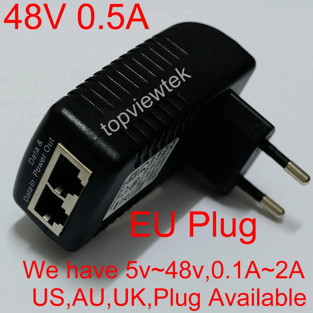 24W Poe Power Adapter 12V, 24V, 48V