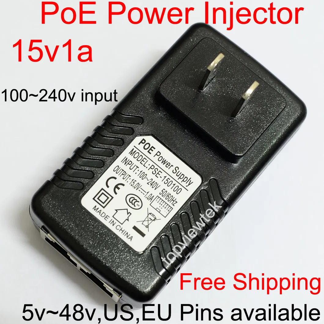 24W Poe Power Adapter 12V, 24V, 48V
