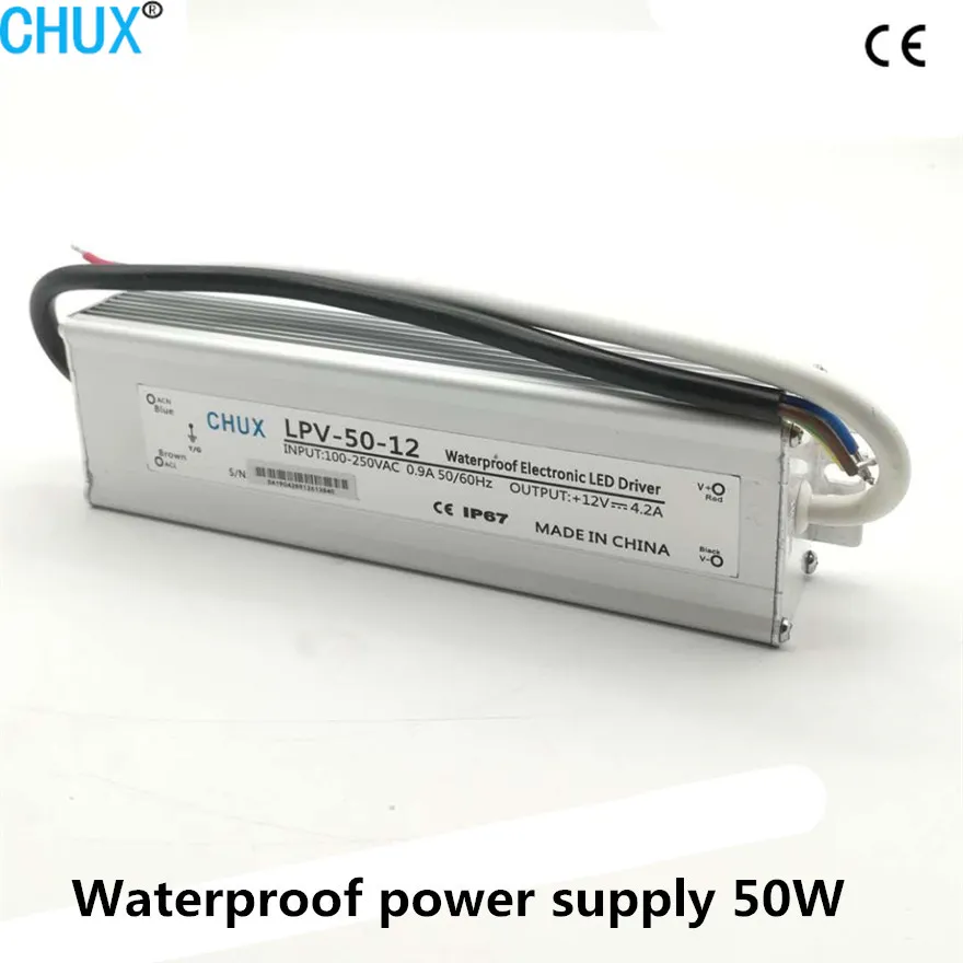 50W LED 24V Lpv50W Switching Power Supply Water-Proof Type SMPS