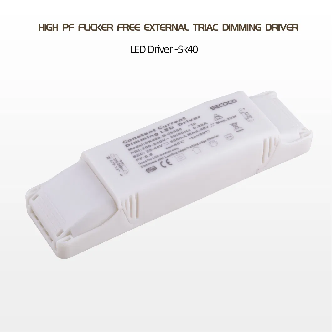 High PF Flicker Free External Triac Dimming Driver Power 8W-14W LED Dimming Driver for LED Module IP20
