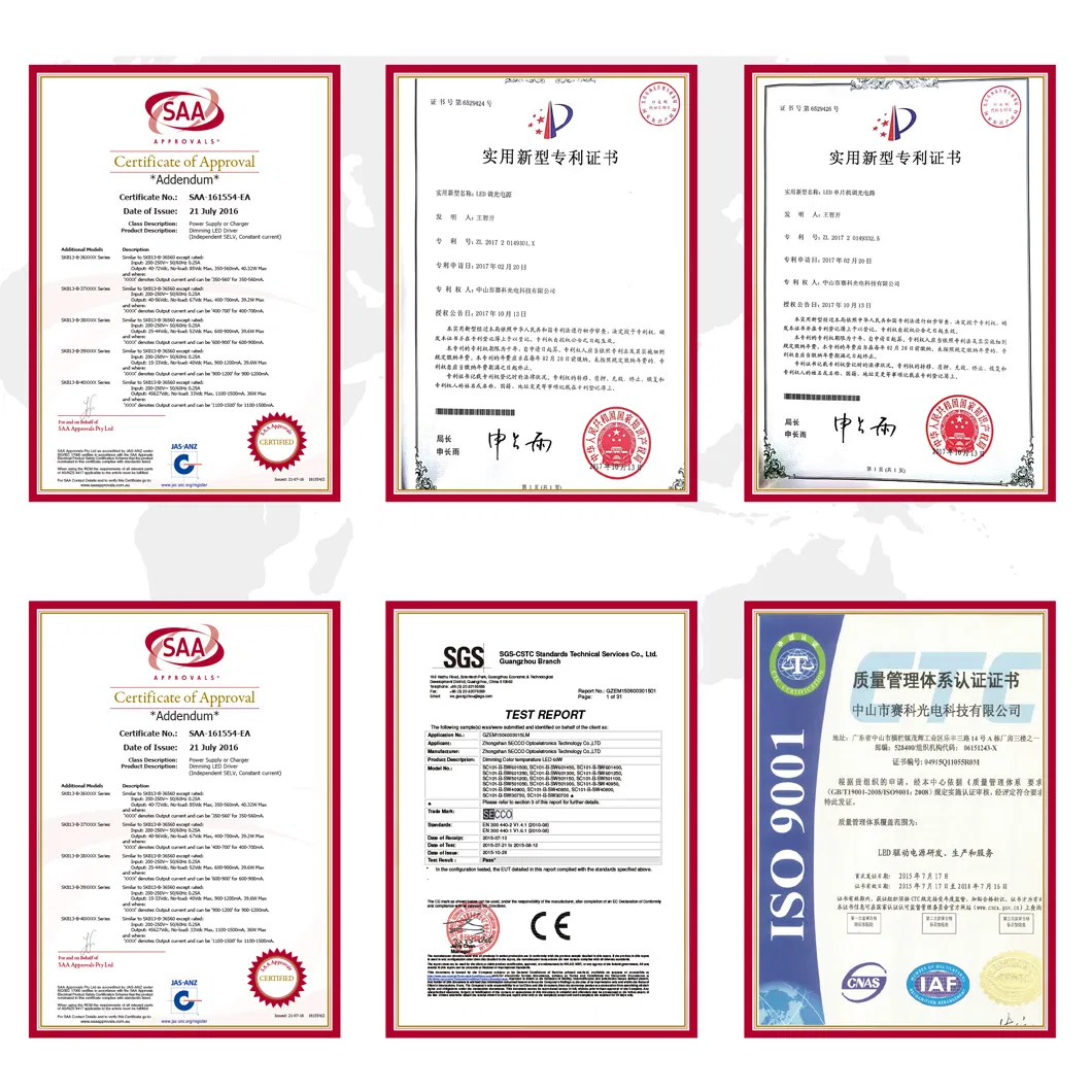 High PF Flicker Free External Triac Dimming Driver Power 8W-14W LED Dimming Driver for LED Module IP20