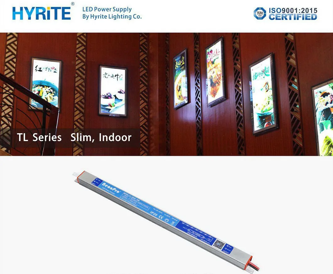 IP20 12V 24V 48W LED Slimline Driver Use for Narrow Space