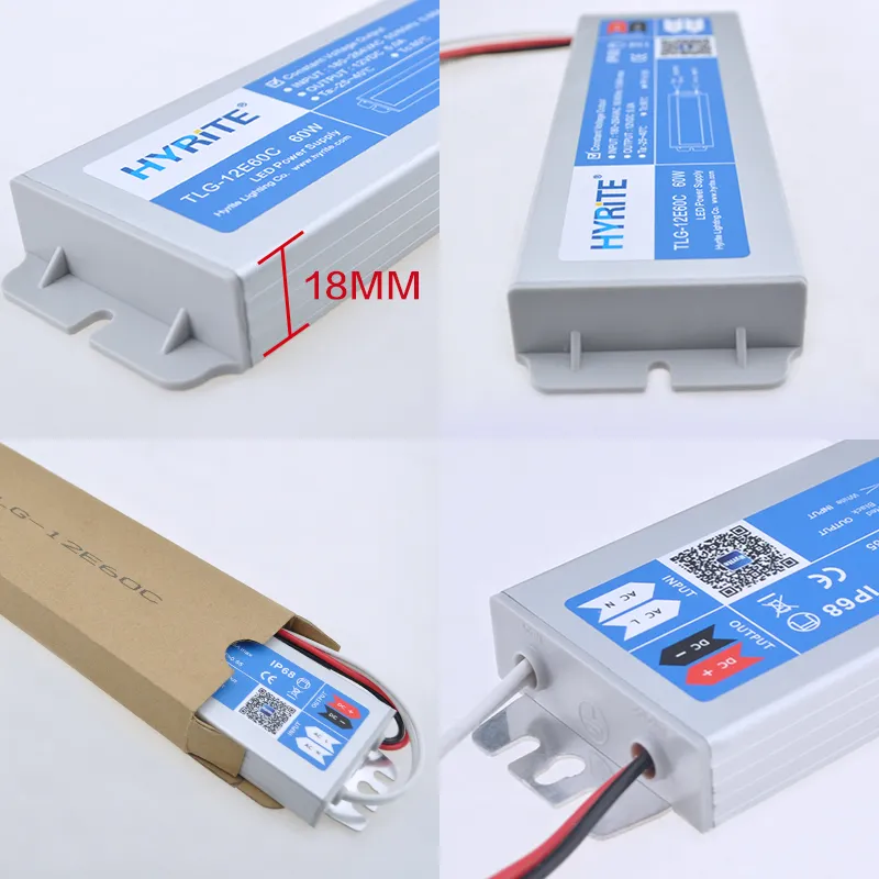 New Products 12V Slim Transformer 60W for LED Light Box