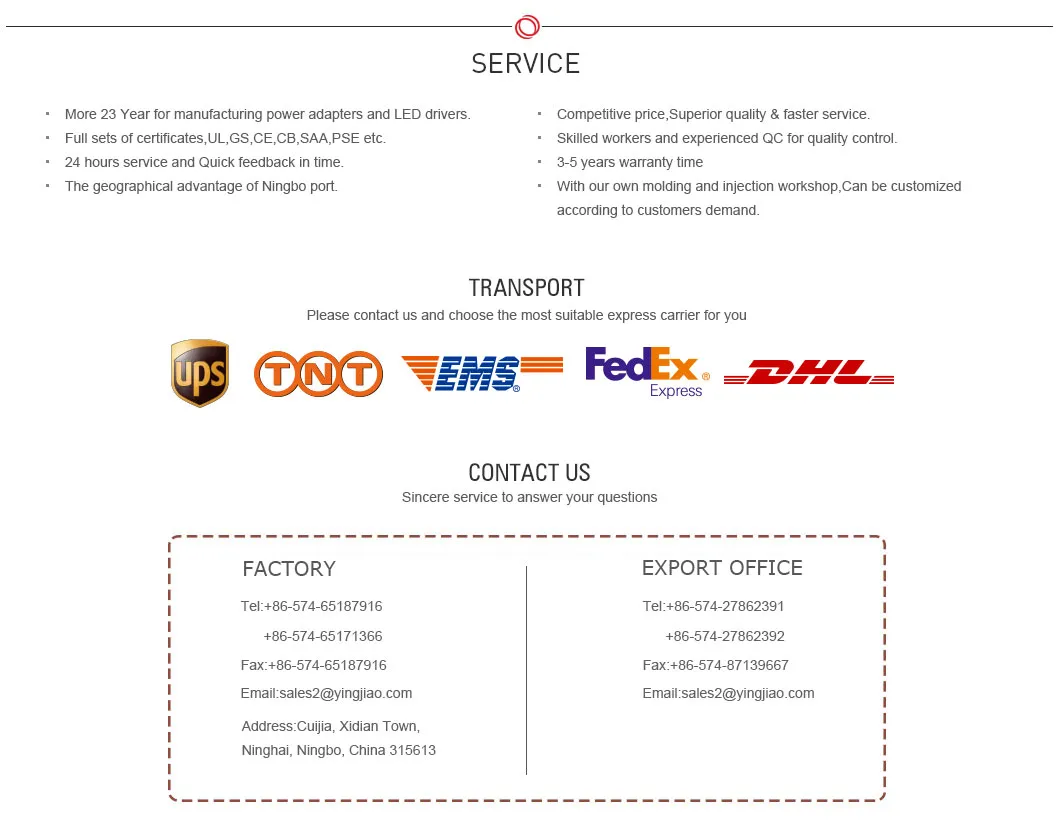 OEM/ODM/EMS 24W/5V/12V/18V/24V/36V 5V2a/10W AC to DC 100-240VAC Universal Power Adapters for Medical Devices