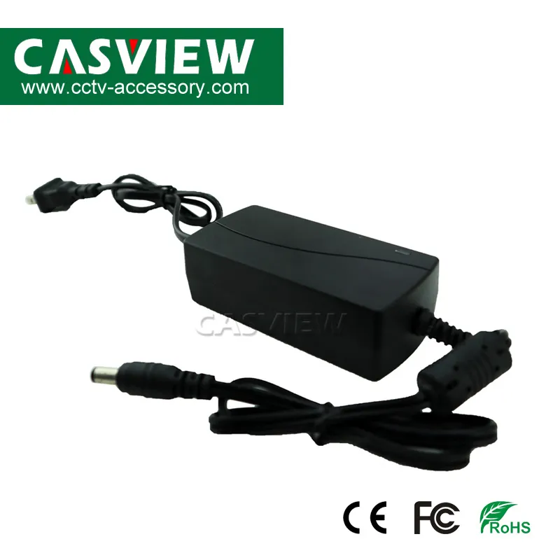 Power Supply 12V 2A 24W for CCTV System Good Quality Fully 2A Dual Cable Plug in European or Us Plug Optional 2year Warranty