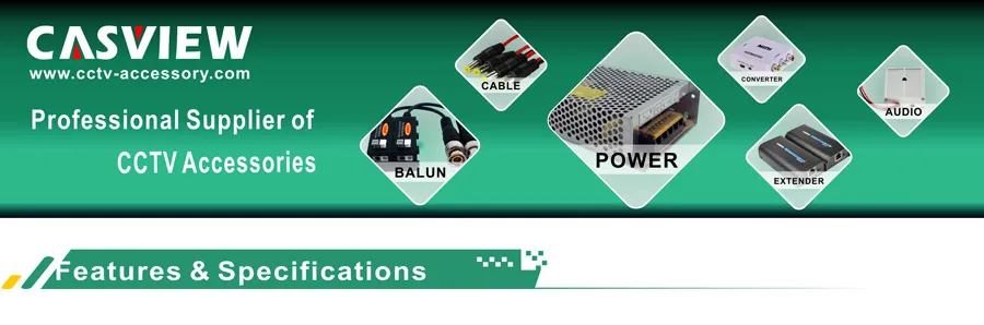 Power Supply 12V 2A 24W for CCTV System Good Quality Fully 2A Dual Cable Plug in European or Us Plug Optional 2year Warranty