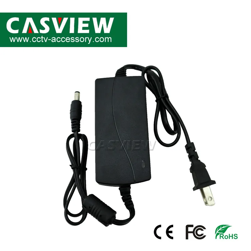 Power Supply 12V 2A 24W for CCTV System Good Quality Fully 2A Dual Cable Plug in European or Us Plug Optional 2year Warranty