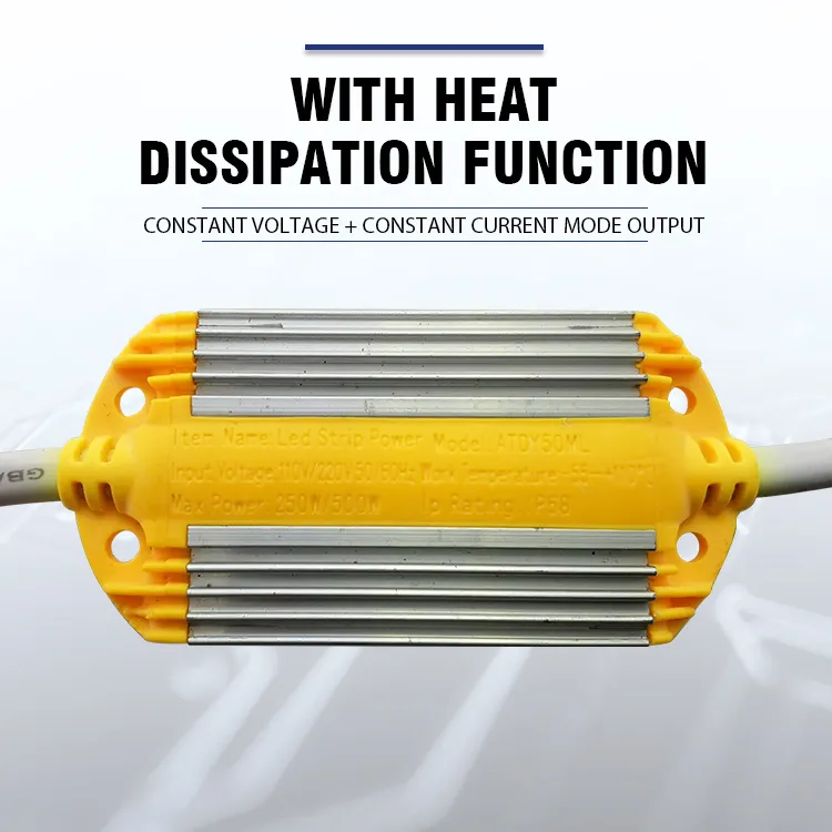 Safety Power Mode Outdoor 12V Aaluminum LED Driver Power Supply with Cooling