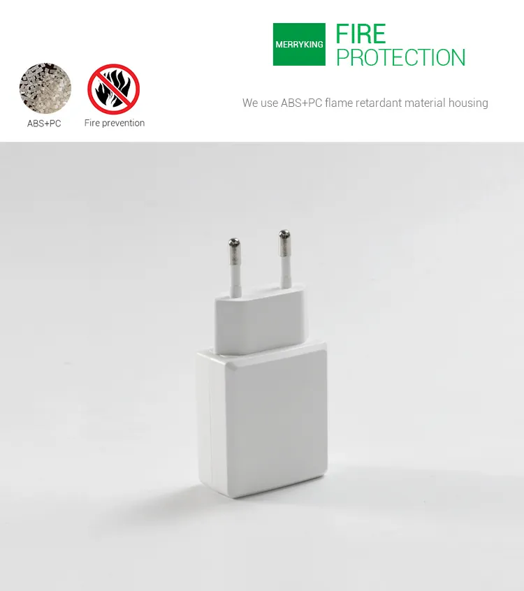 Universal 100-240VAC 50/60Hz EU Switching Power Charger Adapter 5V 500mA with Ce GS CB Approval