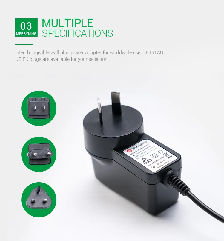 Universal Au Switching Power Supply 12V 1.25A AC DC Power Adapter with SAA Approval