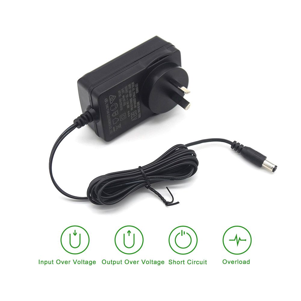 Wall Mounted 12V 3A 36W AC DC Switching Power Supply Adapter DOE ERP